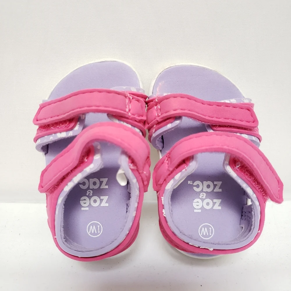 Pink and Purple Zoe & Zack Sandals